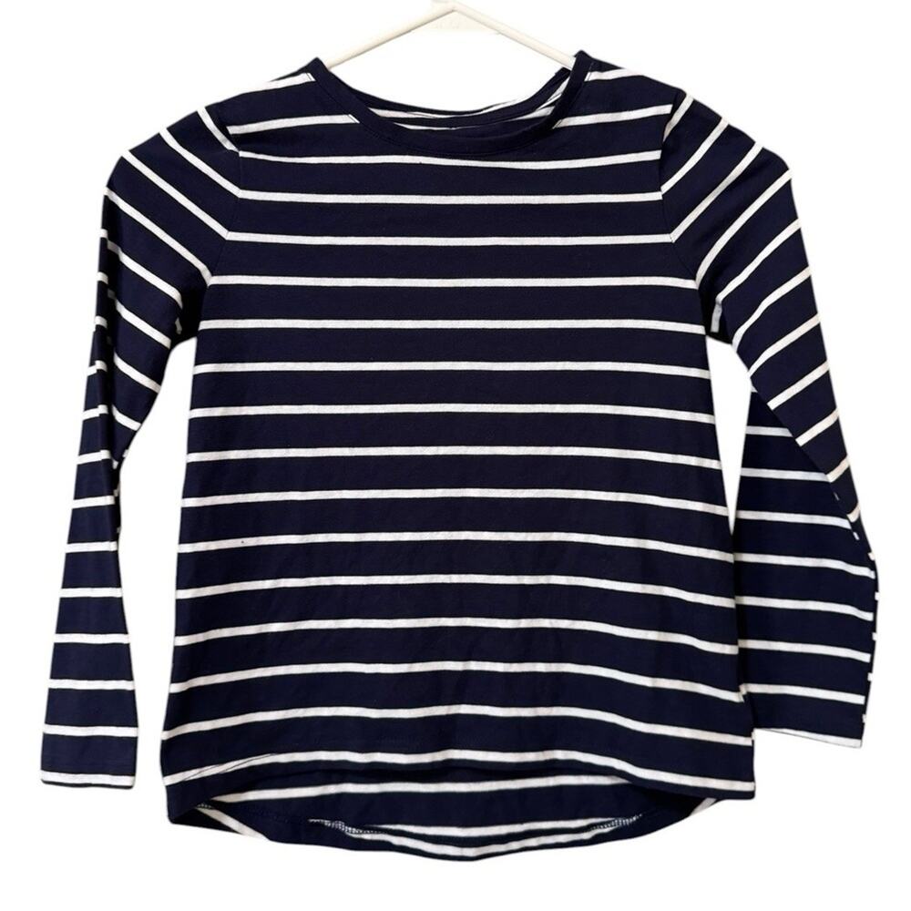 Old Navy Youth Size Medium 8 Softest Tee Striped Long Sleeve Casual Relaxed
